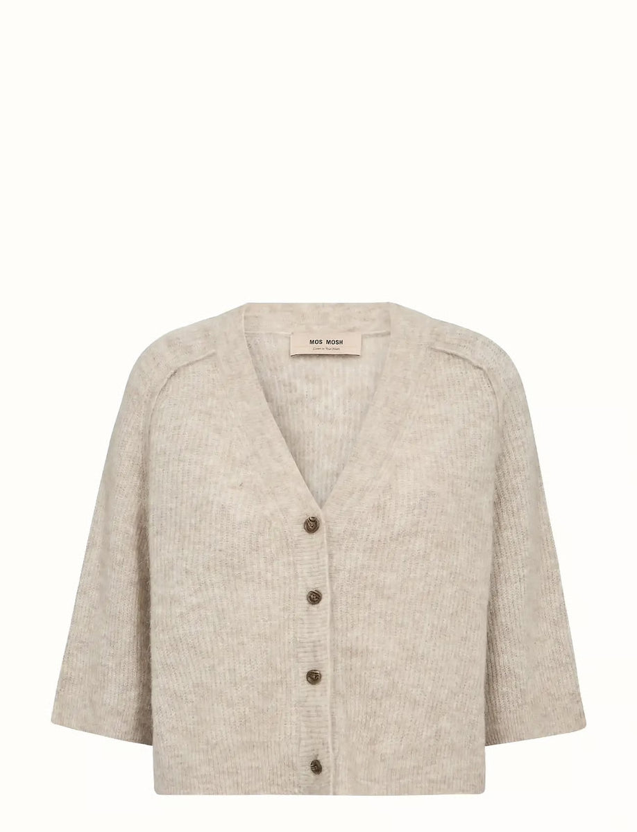 Mos Mosh - Mmthora Lizet Knit Cardigan - Feather Gray – Hos Josefine